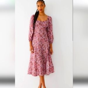 J. Crew sweetheart midi dress